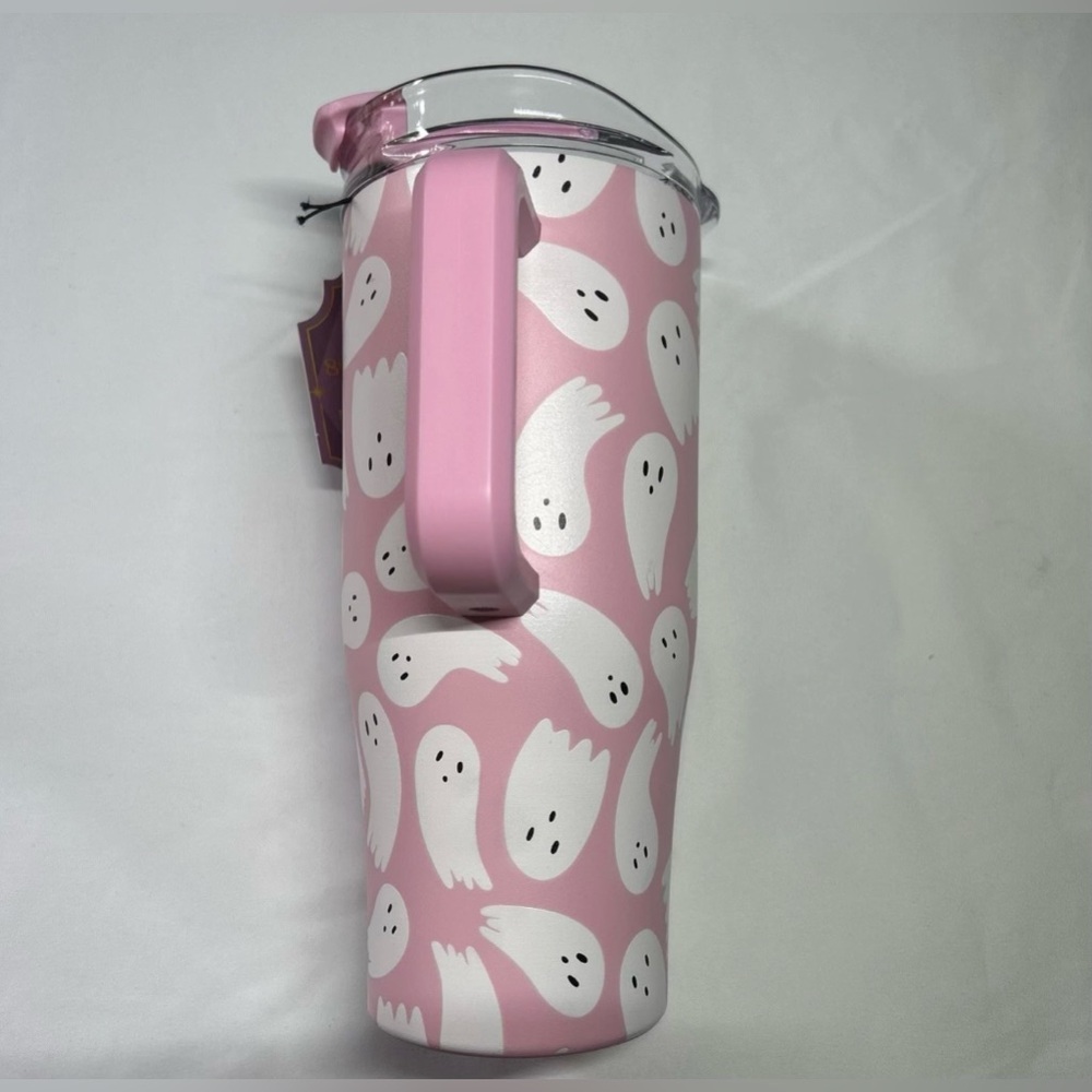 BRAND NEW - Pink Tumbler w/ White Ghosts (Wellness) - Picture 4 of 11